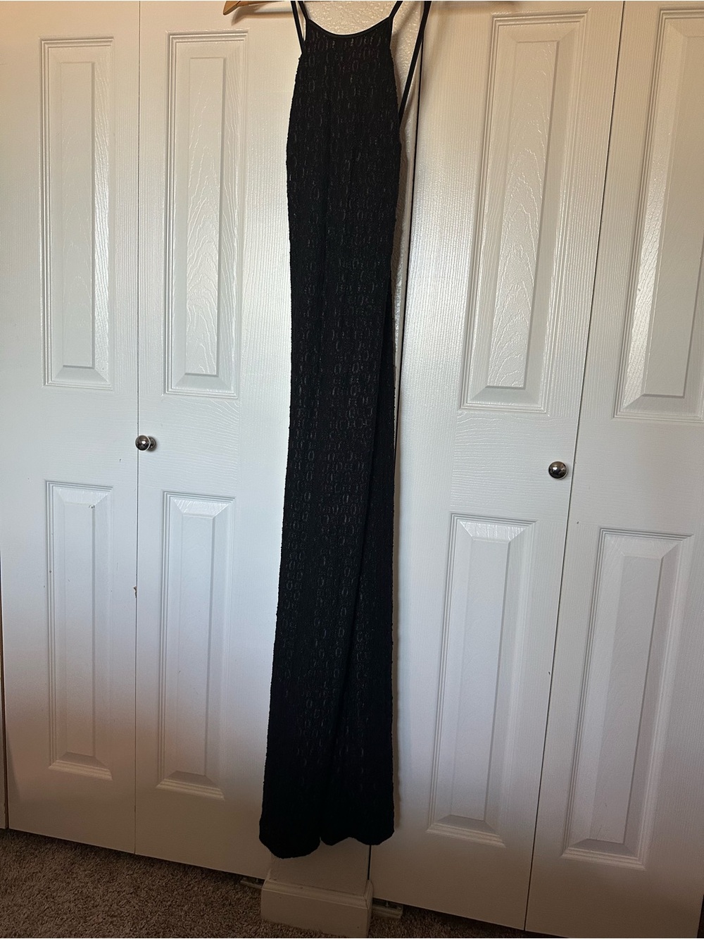 Vintage Rampage Black Maxi Slip Dress